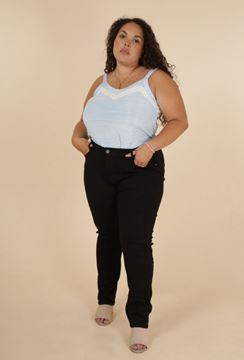 Picture of CURVY GIRL SLIM BLACK JEANS